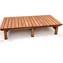 Amazon.co.jp: デッキ縁台 ウッドデッキ 木製 縁台 ベンチ 幅